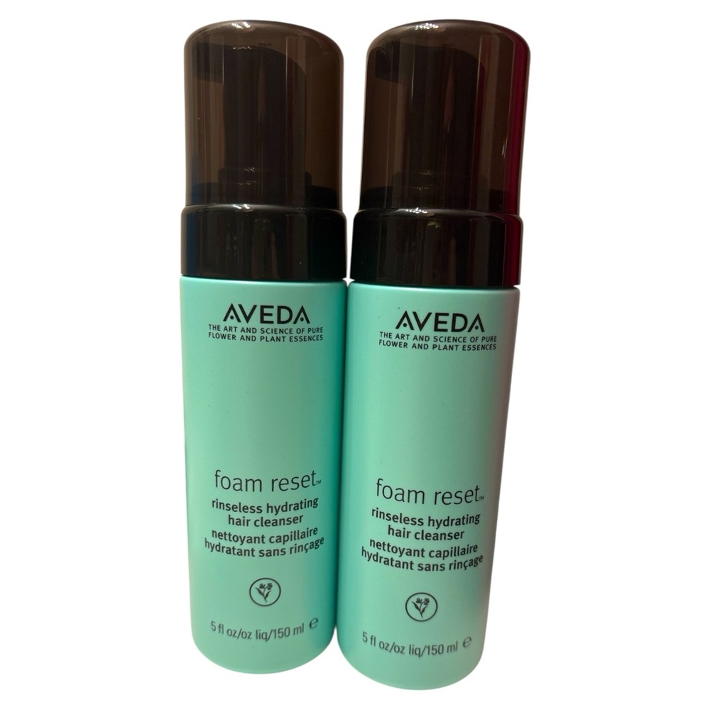 2 NEW AVEDA FOAM RESET RINSE-LESS HYDRATING HAIR CLEANSER - Picture 1 of 2